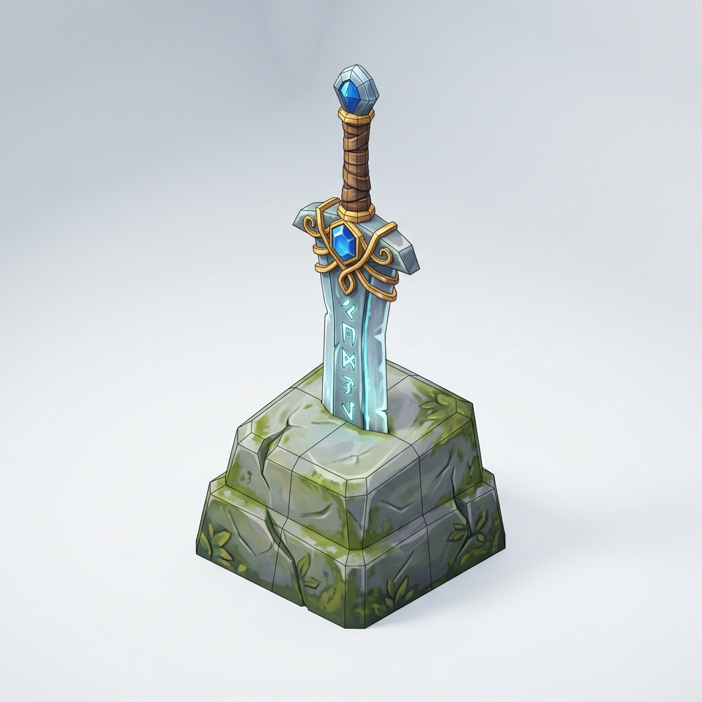 Stylized indie game prop